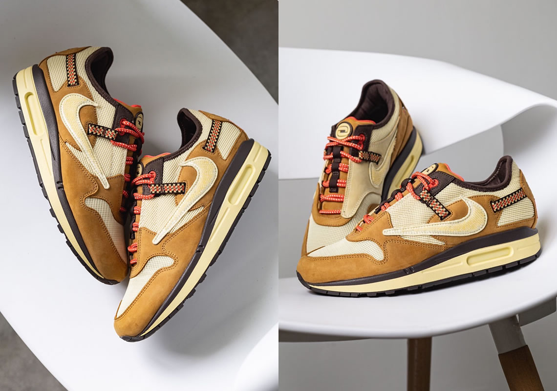 Travis Scott Nike Air Max 1 Wheat Do9392 701 (2) - www.newkick.vip